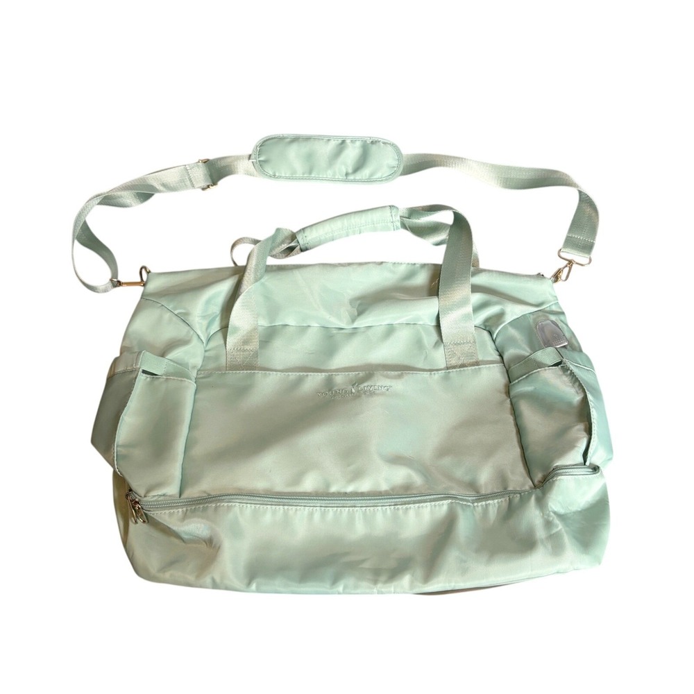 Exclusive DR Young Living Essential Oils Green Duffle Bag Travel Gym USB Port